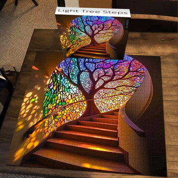 Leichter Baum stößt Puzzle 1000 Stücke